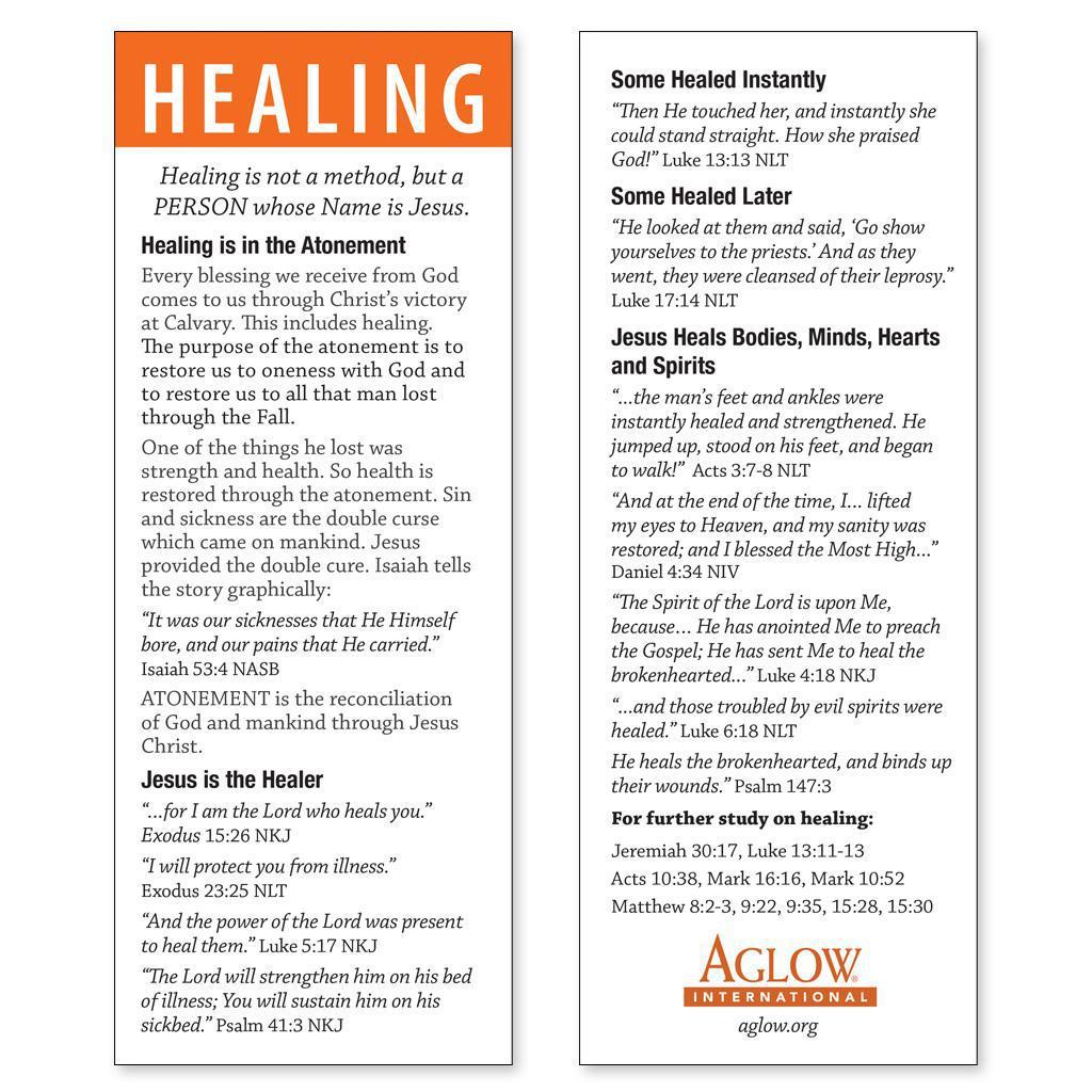 Tools For the Harvest - Healing Bookmarks