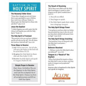 Tools For the Harvest - Baptism in the Holy Spirit Bookmarks