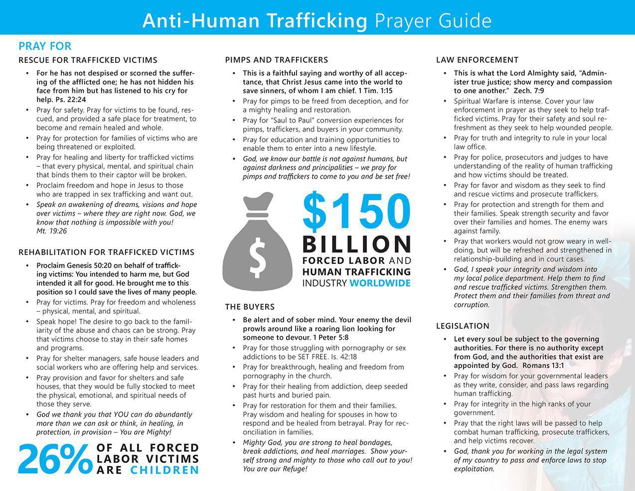 Anti-Trafficking Prayer Guide Brochure - Image 3